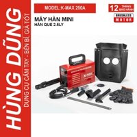 Máy Hàn Điện Tử K-MAX 250A, Bảo Hành 12 Tháng, Dòng Máy Mini Chuyên que 2.5 ly , 3.2 ly. siêu khoẻ