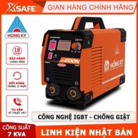 Máy hàn điện tử mini Hồng Ký HK 200N Máy hàn que MMA Inverter 200 Ampe 220V, chức năng chống giật, bảo vệ quá tải, nhiệt