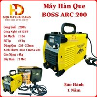 Máy hàn điện tử.Máy hàn que BOSS ARC 200 | Công suất 200A | Sử dụng que hàn 2,6 - 3,2 ly | Công nghệ Nhật Bản | BH 1 Năm