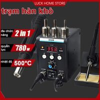 Máy hàn khò,trạm hàn khò 780w,máy khò hàn 2 trong 1,máy khò nhiệt mỏ hàn thiếc,chỉnh nhiệt độ có led hiển thị
