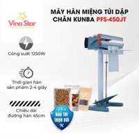 Máy hàn miệng túi dập chân Kunba PFS-450JT VinaStar - (Gía bán chưa bao gồm phí VinaStar vận chuyển)
