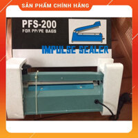máy hàn miệng túi dập tay PFS200 vỏ sắt dài 20cm, bề rộng mép hàn 2mm tặng kèm 3 bộ dây hàn - MÁY ĐÓNG GÓI KHANG HỒNG