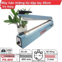 Máy hàn miệng túi mini dập tay FS-400 Stronger, máy hàn miệng túi với độ dài đường hàn 40cm - Cơ Khí Liên Sơn