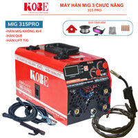 Máy hàn mig không dùng khí 3 chức năng KOBE 315 PRO chuyên sử dụng cuộn dây hàn mic 1kg