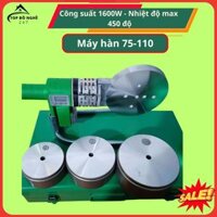 Máy hàn ống nhiệt ppr 75-90-110-công suất 1600w -Dây nguồn chống cháy chịu nhiệt độ cao