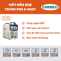 MÁY HÀN QUE 400A - MÁY HÀN QUE CÔNG NGHIỆP - TAYOR PRO S-400T