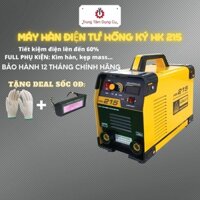 Máy hàn que điện tử Hồng Ký HK 215 A Tặng Kèm Kính Hàn Điện Tử Và Bao Tay Len