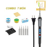 Máy hàn thiếc điều chỉnh nhiệt độ 60W 220V hiển thị nhiệt độ