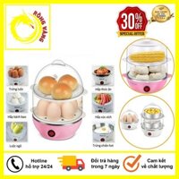 Máy Hấp Bánh, Luộc Trứng, Hấp Thực Phẩm 2 Tầng Mini Egg, Siêu Tiện Dụng Cho Nhà Bếp, Bảo Hành 12 Tháng