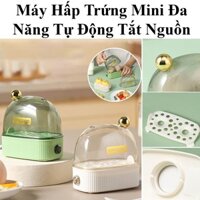 Máy Hấp Trứng Mini Đa Năng Tự Động Tắt Nguồn Luộc 2 Quả Trứng Cùng Lúc