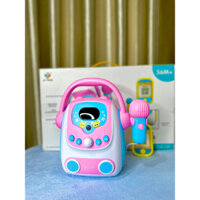 MÁY HÁT KARAOKE MINI KÈM MIC ĐỒ CHƠI CHO BÉ TRAI VÀ BÉ GÁI HÁT ĐƯỢC THẬT