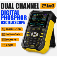 Máy hiện sóng cầm tay CAO CẤP 2 kênh FNIRSI DPOX180H 180 MHz  +  Máy phát tín hiệu  2 trong 1 Công NGHỆ phosphor (DPO)