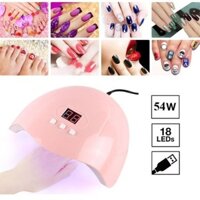Máy hơ gel sấy móng tay móng chân 54w cực nhanh chuyên dụng cho tiệm nail hoặc gia đình