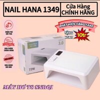 Máy hơ gel SNRQI T8 chính hãng 72W 60 bóng LED/UV - Máy hơ móng làm nail khoang rộng, có đệm kê tay (Bảo hành 6 tháng)