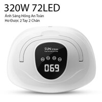 Máy hơ gel Sun 5 Plus X18Max 320W, Máy hơ nail Chính hãng,máy to hơ được 2 tay 2 chân