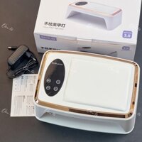 Máy hơ gel SUN MATE-60 T10   380W 90 bóng LED/UV - Máy hơ móng làm nail có đệm kê tay