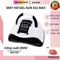 Máy hơ gel Sun X11 Max công suất 280W, Máy sấy sơn Gel có cảm biến tự động, Máy hơ móng tay LED UV chính hãng bh 12th