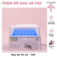 Máy Hơ Gel T8 3.0 - 72W Có Đệm Kê Tay ( Hand Pillow Nail Lamp ) Chính Hãng