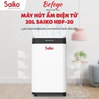 Máy Hút Ẩm Không Khí Điện Tử Saiko HDF-20 lít và HDF-16 lít - sấy khô quần áo App điều khiển bảo hành 24 tháng - Befoyo