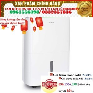 Máy hút ẩm lọc khí Klarstein DryFy Connect 40L