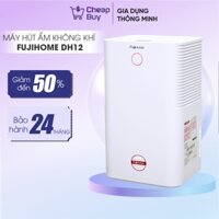 Máy hút ẩm lọc không khí 20m2 Fujihome DH12 nhập khẩu, máy hút ẩm không khí dân dụng thông minh hiển thị % độ ẩm