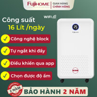 Máy hút ẩm lọc không khí 30m2 Nhập Khẩu Fujihome 16L, máy hút ẩm không khí gia dụng thông minh dehumidifiers