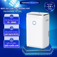 Máy hút ẩm lọc không khí 50m2 Fujihome DH20W nhập khẩu, ionzer lọc sạch không khí, kết nối Wifi, đèn báo cảm biến độ ẩm
