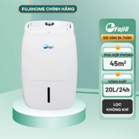 Máy hút ẩm nhập khẩu FUJIE HM-920EC công suất hút ẩm 20L/ngày, màng hepa lọc không khí, Bh 24 tháng