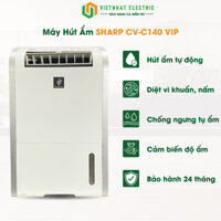 Máy hút ẩm SHARP CV-C140 VIP đẹp hút ẩm lọc khí cực đa chức năng, siêu tiết kiệm phù hợp không gian 30m2