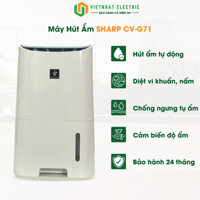 Máy hút ẩm SHARP CV-G71  khử mùi và diệt khuẩn trong không khí siêu tiết kiệm điện, phù hợp với không gian