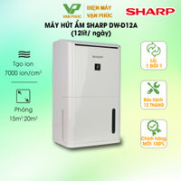 Máy hút ẩm Sharp DW-D12A (12 Lít/Ngày) công nghệ Plasmacluster ion diệt khuẩn - Chính hãng bảo hành 12 tháng