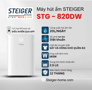 Máy hút ẩm Steiger STG - 820DW