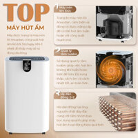 Máy Hút Ẩm Ultty Hercules, Máy Hút Ẩm 30L, Cho Phòng 100m2, Nhập Đức, BH 24 Tháng, giadungnhapkhau19