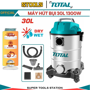Máy hút bụi 30L Total TVC13301