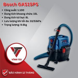 Máy hút bụi Bosch GAS 15PS - 15 lít, 1100W