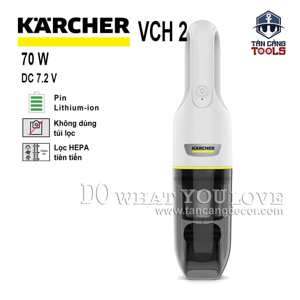 Máy hút bụi cầm tay chạy Pin Karcher VCH 2