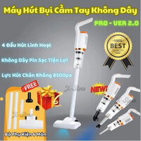 Máy Hút Bụi Cầm Tay Đa Năng Tặng Kèm Đầu Hút Nối Dài, Máy Hút Bụi Không Dây Lực Hút Cực Mạnh Bảo Hành 12 Tháng