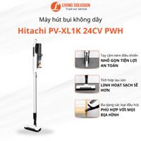 Máy hút bụi cầm tay Hitachi PV-XL1K 24CV PWH, Hàng chính hãng Nhập Khẩu Thái Lan