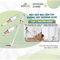 Máy hút bụi cầm tay không dây Deerma VC20plus pin 2200mAh lực hút 8000Pa khỏe, hút sàn, nệm, đệm, ô tô cực tốt