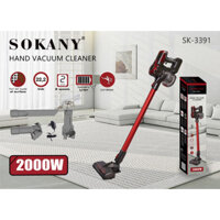 Máy hút bụi cầm tay SẠC PIN KHÔNG DÂY SOKANY công suất 2000W đánh bật bụi bẩn ra khỏi mặt thảm, vải - 3391