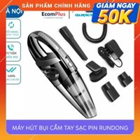 Máy hút bụi cầm tay sạc tích điện không dây Rundong, hút bụi gia đình, ô tô, bàn làm việc tiện dụng, bảo hành 12 tháng