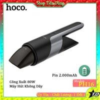 Máy hút bụi cầm tay trên xe ô tô - Máy hút bụi không dây hoco PH16 AZURE chính hãng