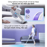 Máy hút bui cầm tay Xiaomi Roidmi Z1, hút và lau 2 trong 1, lực hút 22000pa, pin sử dụng lên tới 60p, bảo hành 24 tháng