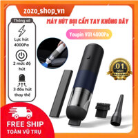 Máy hút bụi cầm tay Xiaomi Youpin V01, Hút bụi oto, nệm giường, lực hút 4000Pa, dùng pin