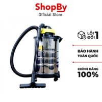 Máy hút bụi công nghiệp LAVOR DVC30XT dùng cho gia đình - hút cả bụi khô và ướt công suất lớn với bình chứa bụi 30 lít