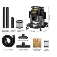 MÁY HÚT BỤI DEWALT DXV25S 25LIT 4HP 3 CHỨC NĂNG