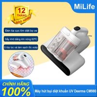 Máy hút bụi diệt khuẩn UV Deerma CM980 450W Trang bị đèn tia cực tím Sấy khô bằng khí nóng 60⁰C, Khử khuẩn diệt bọ ve