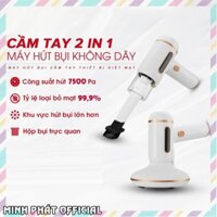 Máy hút bụi giường nệm cầm tay 2in1 máy hút bụi sofa chăn ga gối đệm có tia UV diệt khuẩn 7500PA [BẢO HÀNH VÀ ĐỔI TRẢ]