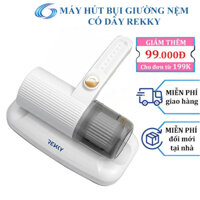 Máy hút bụi giường nệm ga REKKY 400W có lực hút mạnh 12000Pa, tia UV diệt khuẩn ẩn sâu - LOẠI CÓ DÂY RE002W GAVA STORE