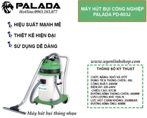 Máy hút bụi hút nước Palada PD 603J